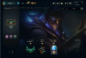 Conta Esmeralda Zed Dizimador De Galaxia - League of Legends LOL