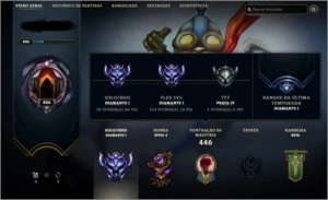 conta ex grão mestre, tem emoji de gm - League of Legends LOL