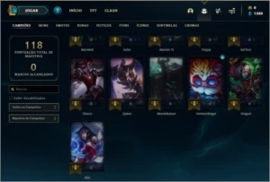 Conta unranked (Não foi upada por bot) - League of Legends LOL