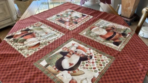 Toalha de Mesa Natalina - 87 x 87 cm - Artesanato e Personalizados