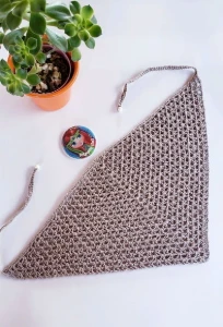 Bandana / Lenço para Cabelo em Crochê - Artesanato e Personalizados