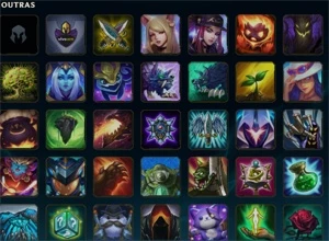 Conta abandonada muitos icones⭐ - League of Legends LOL