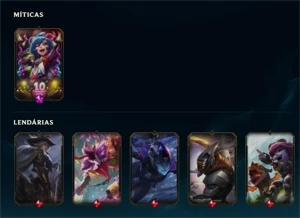 Conta abandonada muitos icones⭐ - League of Legends LOL