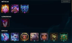 Conta abandonada muitos icones⭐ - League of Legends LOL