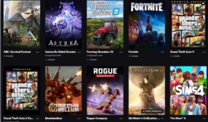 Conta Epic Games Com 10 Jogos