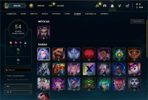 Conta ouro 4 com 35 Champs e 7 Skins - League of Legends LOL