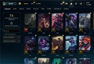 Conta ouro 4 com 35 Champs e 7 Skins - League of Legends LOL