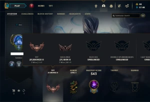 Ferro 2 com TODOS os champs e 386 Skins + 74 Cromas - League of Legends LOL