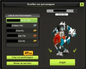 CONTA  DOFUS TOUCH SACRIER 188 TOP COM SET COMPLETO