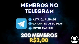 MEMBROS PARA SEU GRUPO NO TELEGRAM 1K POR R$10,00 - Redes Sociais