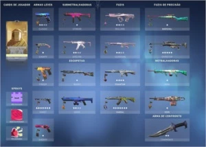 Conta valorant full skins top !!! PLAT 1