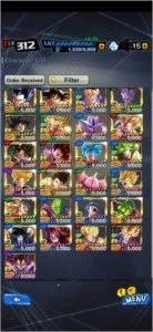 Conta de dragonball legends level 311 - Outros