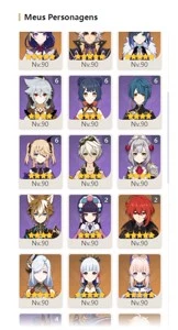 Genshin Impact - AR 57 - 10xCharacters 5* - 7xWeapons 5*