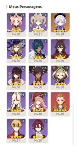 Genshin Impact - AR 57 - 10xCharacters 5* - 7xWeapons 5*