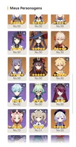 Genshin Impact - AR 57 - 10xCharacters 5* - 7xWeapons 5*