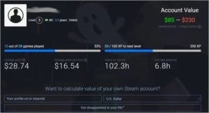 Conta Steam - 28 Jogos (GTA V, Dead by Daylight, etc.)