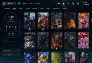 Conta Platina (III) 50k Essência, 140 Skins, 281 Ícones - League of Legends LOL