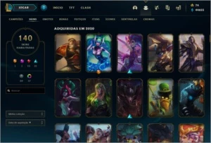 Conta Platina (III) 50k Essência, 140 Skins, 281 Ícones - League of Legends LOL