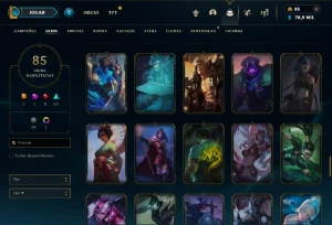 Fullacesso - Conta De 2017 - 85 Skins - Level 316 - 145 Camp - League of Legends LOL