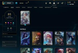 Fullacesso - Conta De 2017 - 85 Skins - Level 316 - 145 Camp - League of Legends LOL