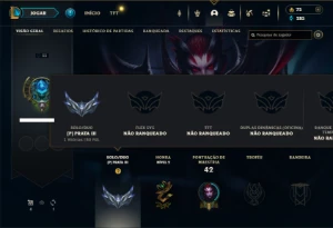 Prata 3 com 50 Champs e 13 Skins - League of Legends LOL