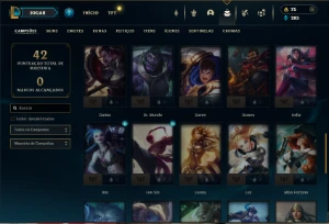 Prata 3 com 50 Champs e 13 Skins - League of Legends LOL