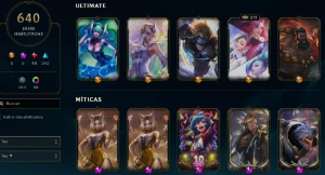 Conta League of Legends com 640 skins (ACESSO TOTAL) LOL