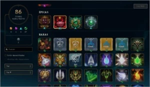 Conta lv 77 com 53 champions e 21 skins (lux elementalist) - League of Legends LOL