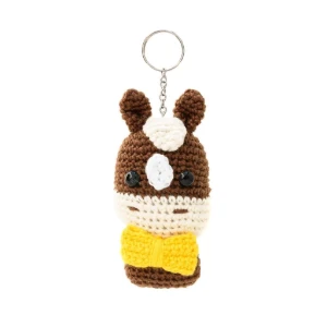 Chaveiro cavalo de gravata em amigurumi - Artesanato e Personalizados