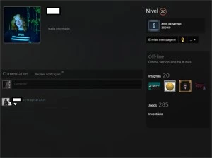 CSGO Prime, 5 Medalhas, 285 Jogos e Steam Level 20. - Counter Strike