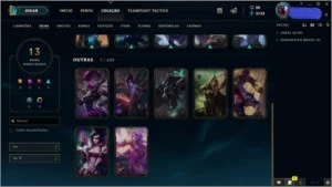 CONTA NVL 138 PLATINA III 58 CHAMPS 13 SKINS POR R$86,99 - League of Legends LOL