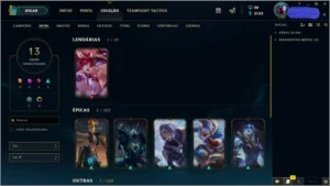 CONTA NVL 138 PLATINA III 58 CHAMPS 13 SKINS POR R$86,99 - League of Legends LOL