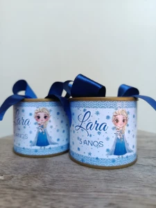 Tubo latas para aniversário - Artesanato e Personalizados