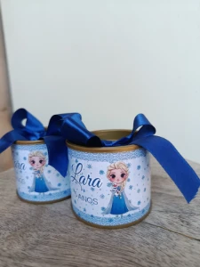 Tubo latas para aniversário - Artesanato e Personalizados