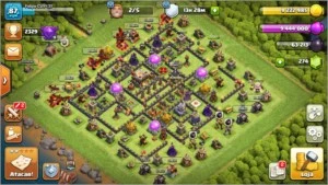 Centro de Vila 11 Rushado!! - Clash of Clans