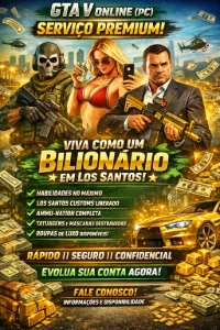 Gta 5 Online Pc - UP De conta - 100 MILHÕES + LEVEL