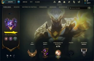 CONTA DE LOL 2015, GOLD 4 TODOS OS CHAMP - League of Legends
