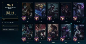 Conta LoL - MUITAS Skins, MMR Gold, Cromas e Maestrias - League of Legends