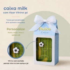 Caixa Milk com Visor Vitrine Personalizada