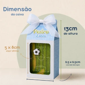 Caixa Milk com Visor Vitrine Personalizada - Artesanato e Personalizados