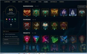 Conta LOL Plat 2 S8 - League of Legends