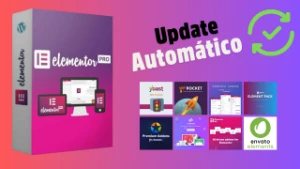 Elementor PRO com update automático + Templates + 7 AddOns