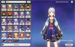 Conta Ar 55 // 6 personagens 5*(Ayaka, Zhongli, Hu tao, etc) - Genshin Impact
