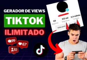 Gerador de Visualizações no TikTok - VITALICIO - Social Media