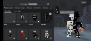 Conta Roblox, criada em 2017 com gamepass no Brokhaven.