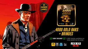 4000 Gold Bars Para Red Dead Online (Para PC) + Brindes