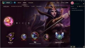 CONTA DIAMANTE 5, 37 CAMPEÕES + ESPÓLIO (MMR ALTO) - League of Legends LOL