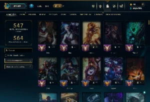 Ouro 2 com TODOS os Champs e 187 Skins ( ADC / SUP ) - League of Legends LOL
