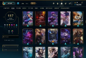Ouro 2 com TODOS os Champs e 187 Skins ( ADC / SUP ) - League of Legends LOL