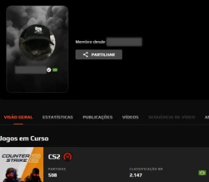 STEAM LVL 20 Gamersclub / 10 Faceit / main perfeita - Counter Strike CS